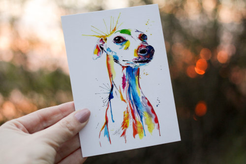 Greyhound Birthday Card, Dog Birthday Card, Greyhound Card - Click Image to Close